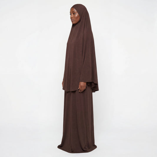 Jersey Prayer Set Marron