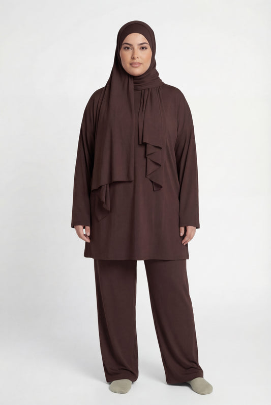 BURKINI (4 pieces) -  BROWN