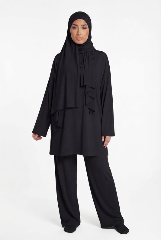 BURKINI (4 pieces) -  BLACK