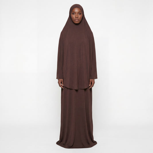 Jersey Prayer Set Marron