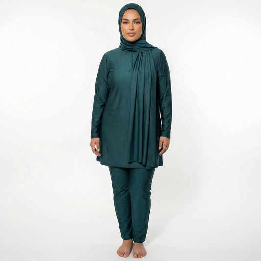 Zipped Burkini - BLUE (3 pieces)