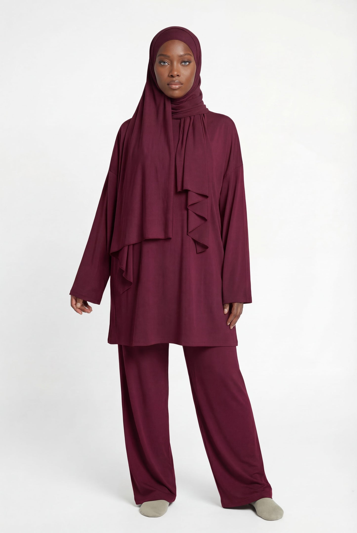 BURKINI (4 pieces) -  BURGUNDY