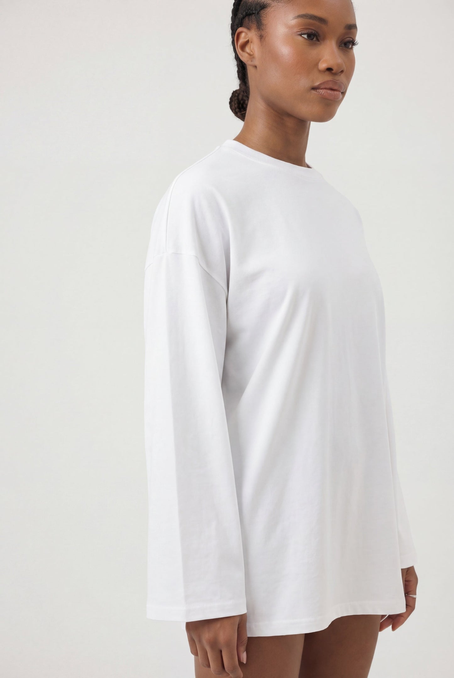 LONG TEE SHIRT - WHITE